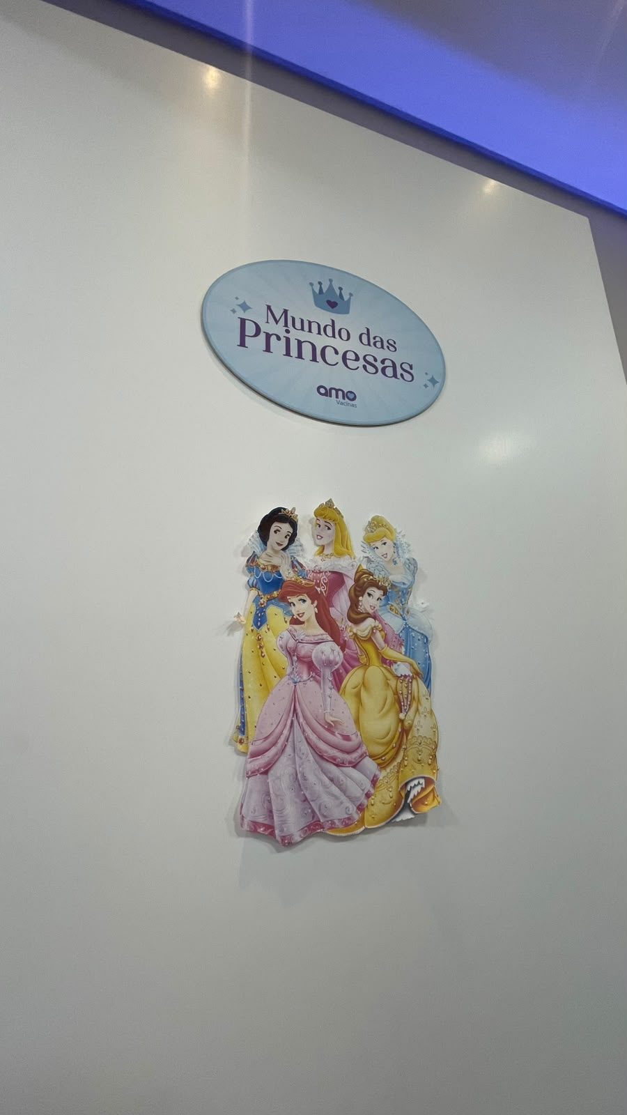 Placa de entrada do Mundo das Princesas